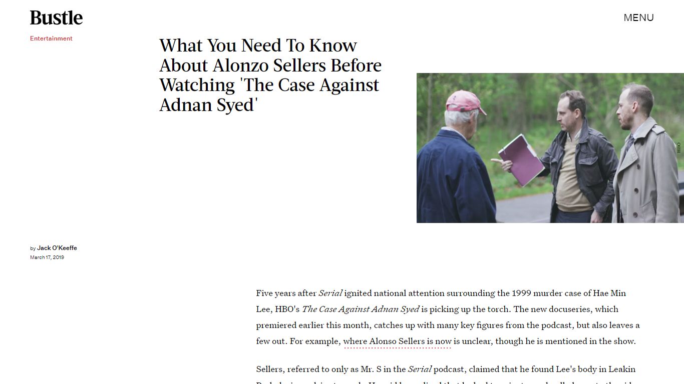 Where Is Alonzo Sellers Now? He's Mentioned In 'The Case ... - Bustle